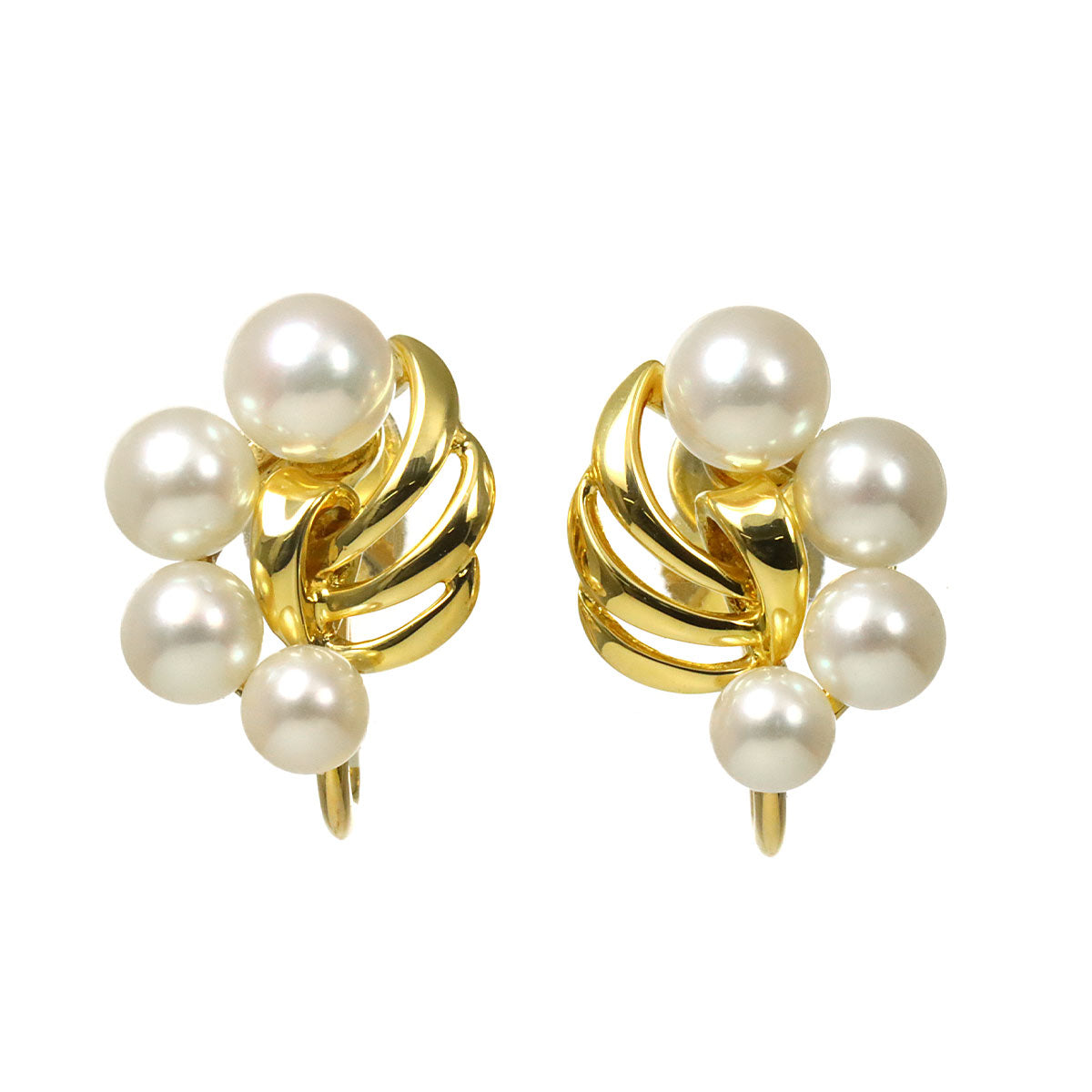 Baby Pearl 4.9-3.6mm Earrings 18K Yellow Gold 750