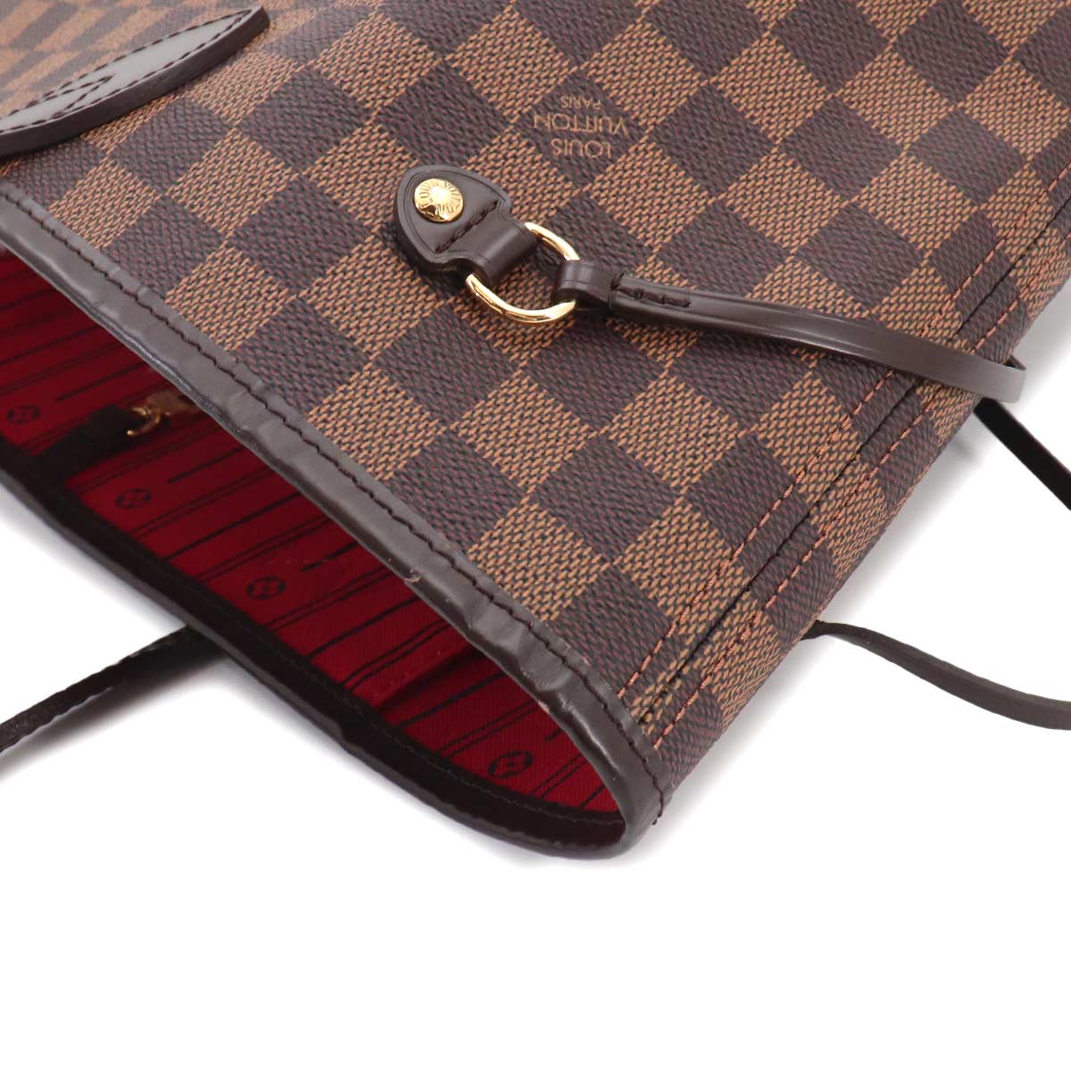 Damier Neverfull MM Tote Bag Ebene Cerise N51105 Purse
