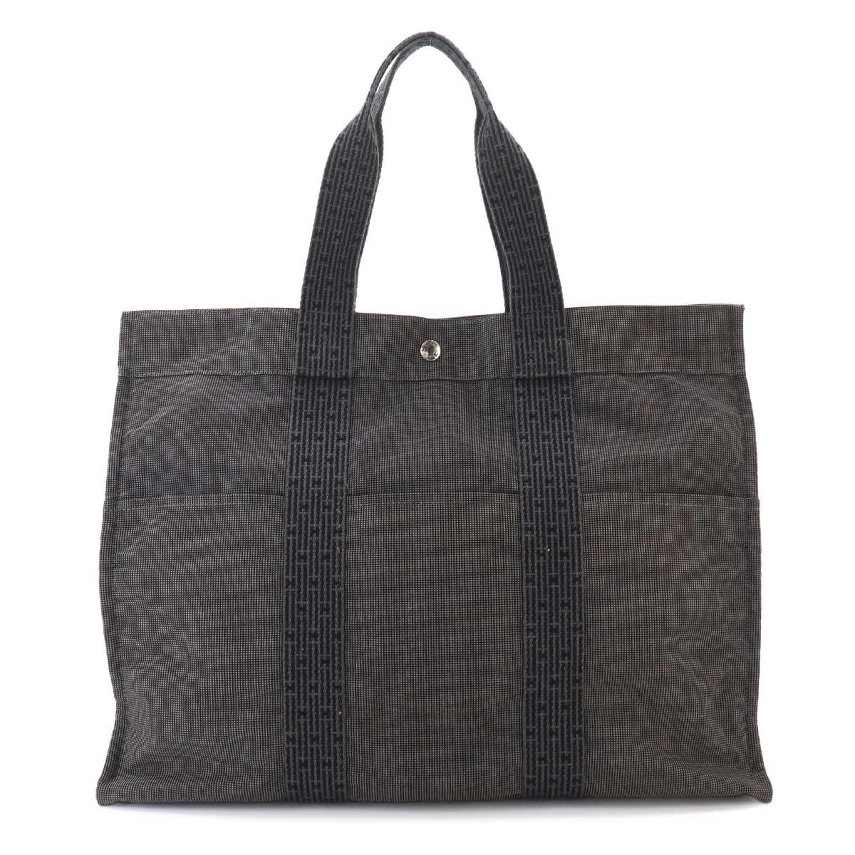 Herline Tote GM Bag Canvas Gray Purse