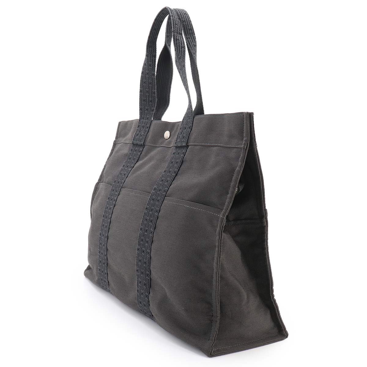 Herline Tote GM Bag Canvas Gray Purse