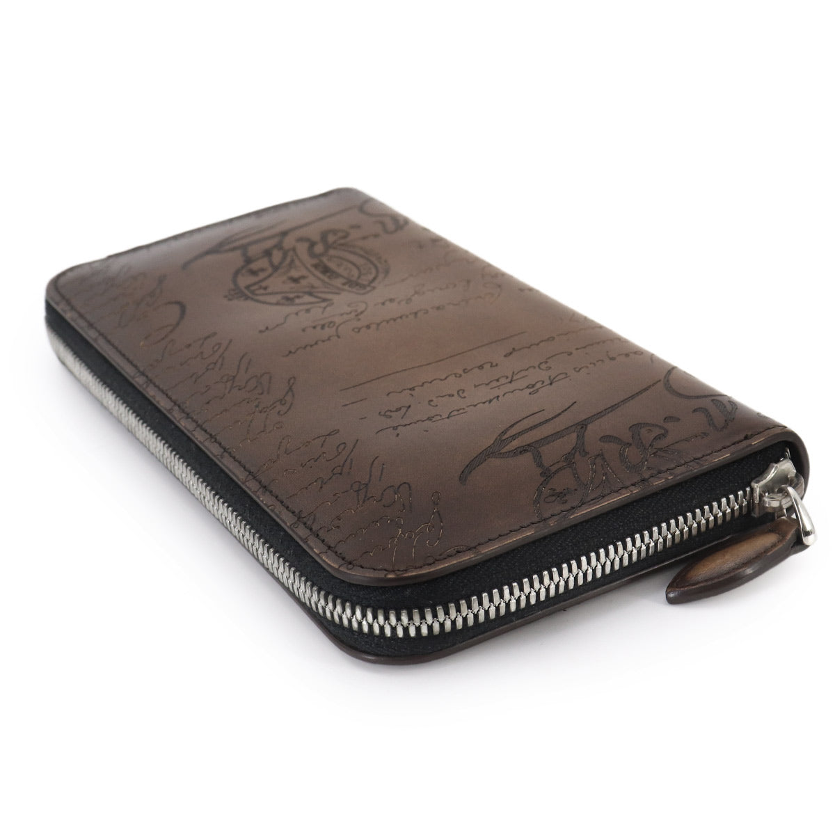 Calligraphy Itauba Long Wallet Venezia Leather Brown