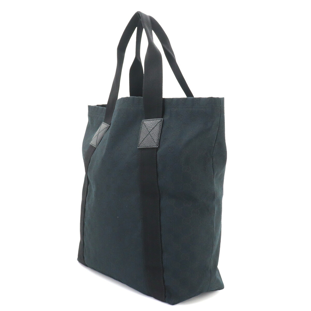 GG Canvas Tote Bag Leather Black 189669 Purse
