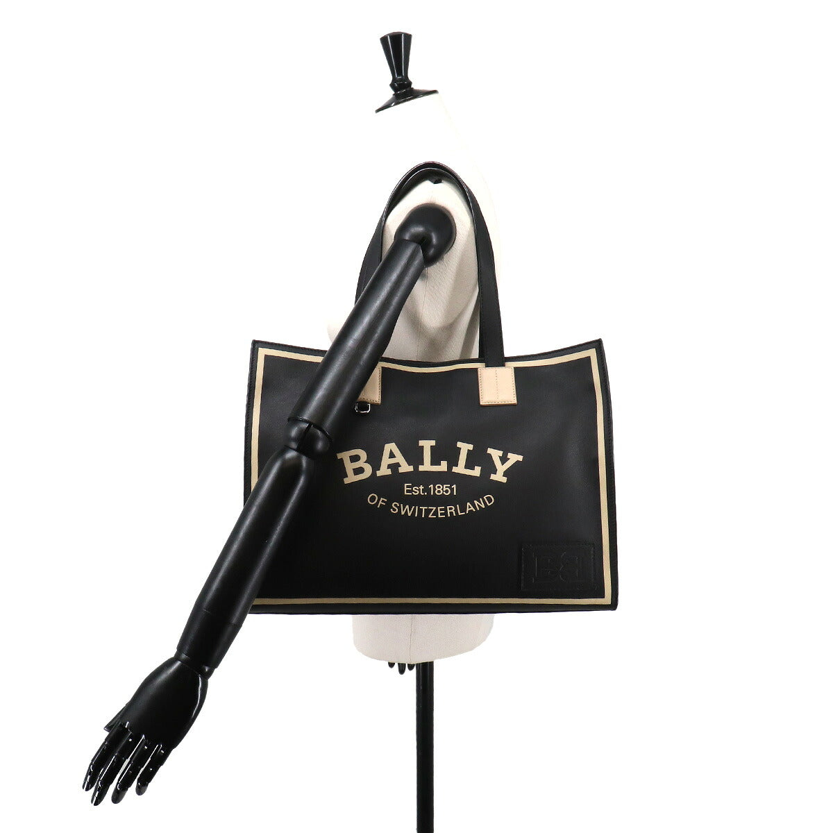 Crystalia EW Tote Bag Leather Black 761765960491 Purse