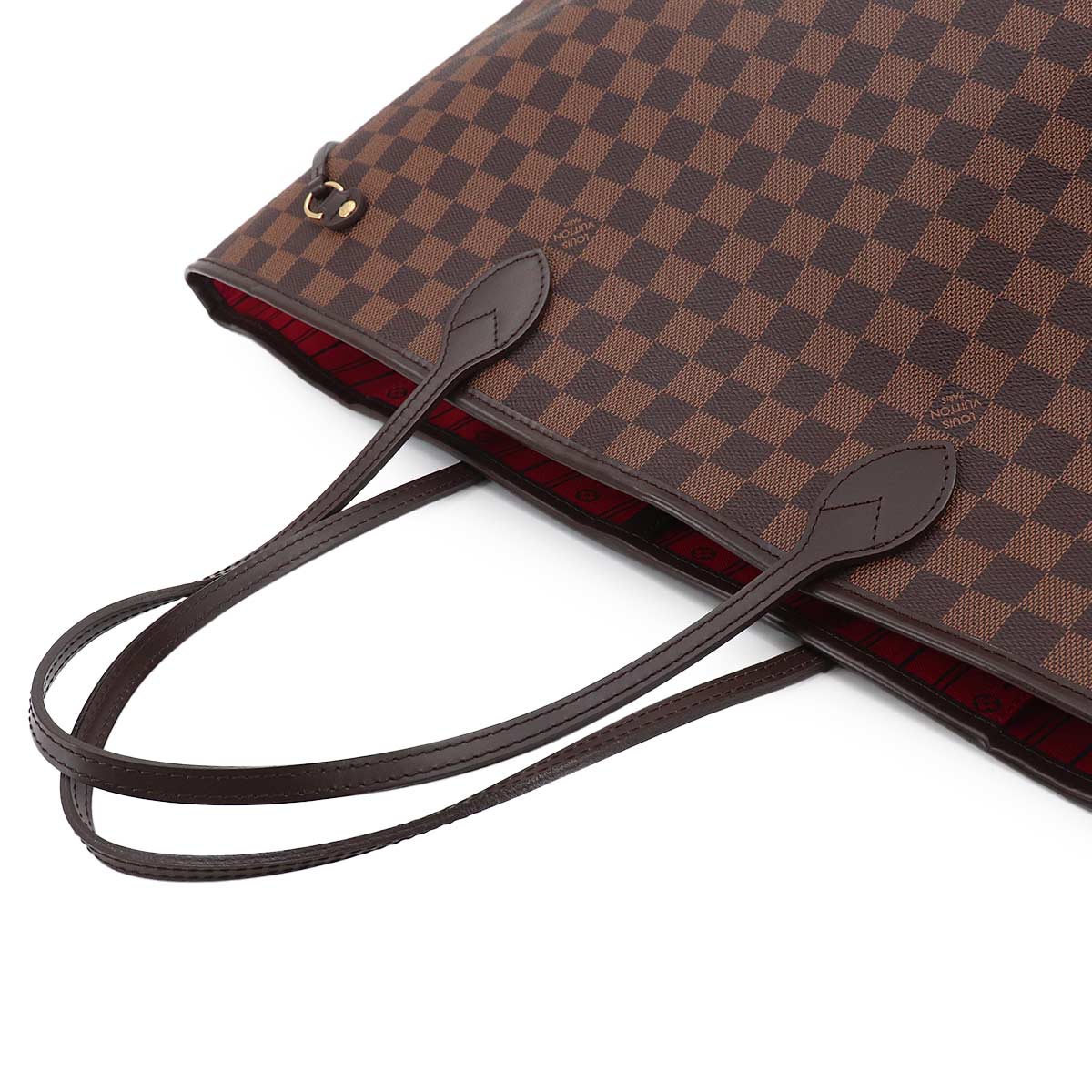 Damier Neverfull GM Tote Bag Ebene Cerise N51106 Purse