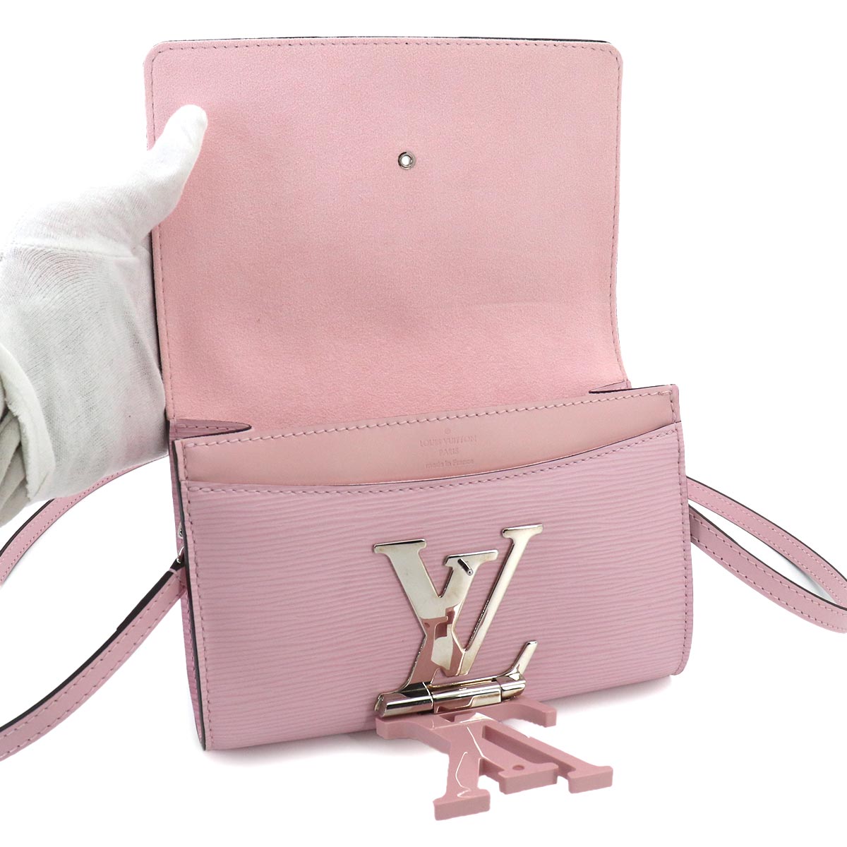 Epi Pochette Louise PM 2way Shoulder Clutch Bag M41105