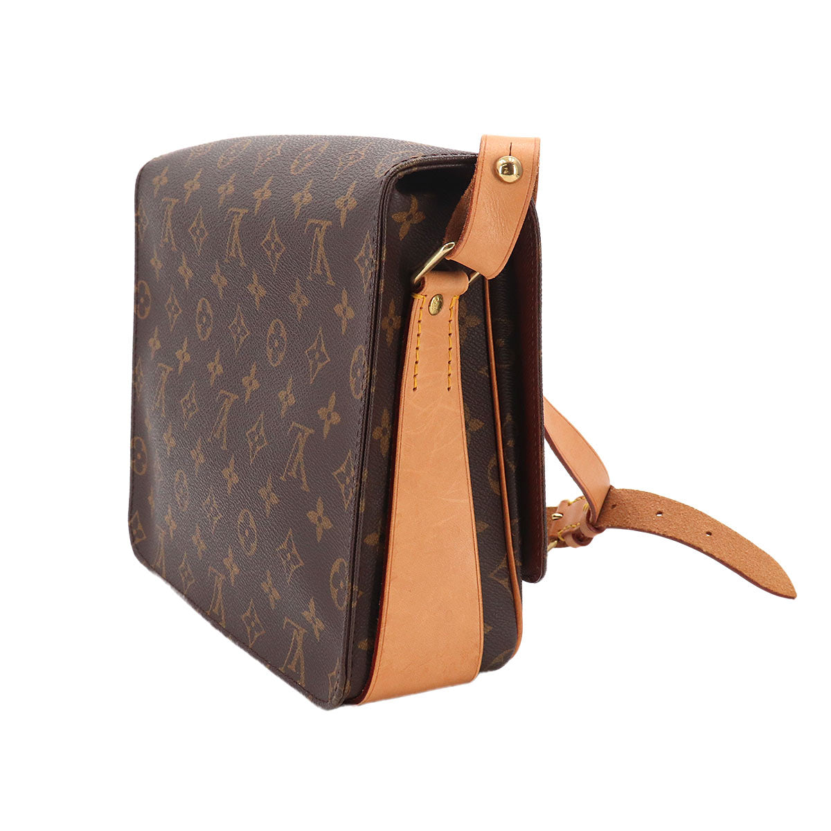 Monogram Cartouchiere GM Shoulder Bag Brown M51252 Purse