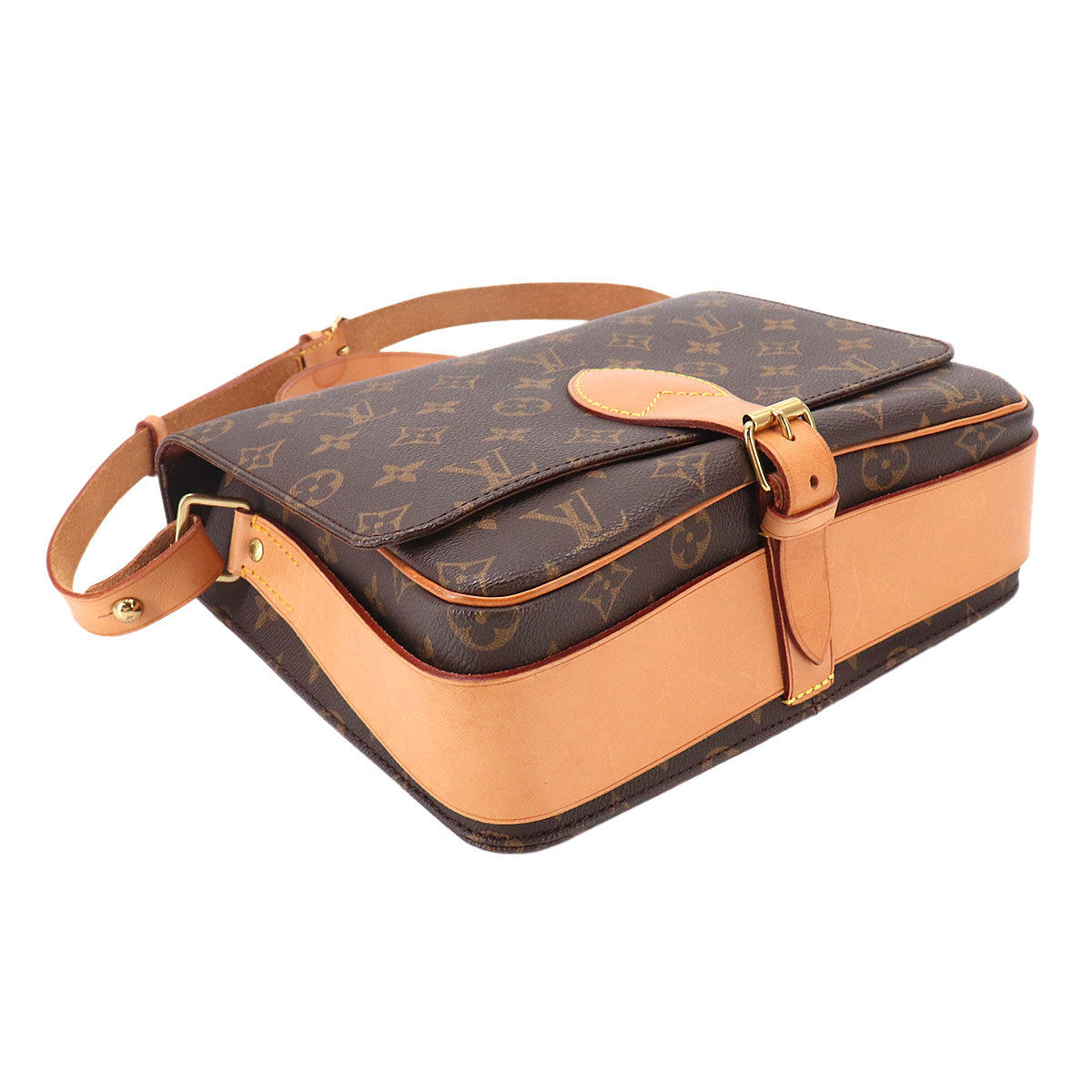 Monogram Cartouchiere GM Shoulder Bag Brown M51252 Purse