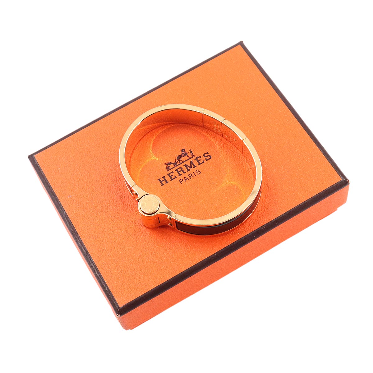 Charniere PM Bracelet Bangle Black Gold Accessory