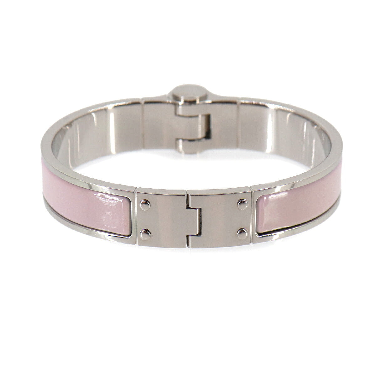 Charniere PM Bracelet Bangle Pink Silver