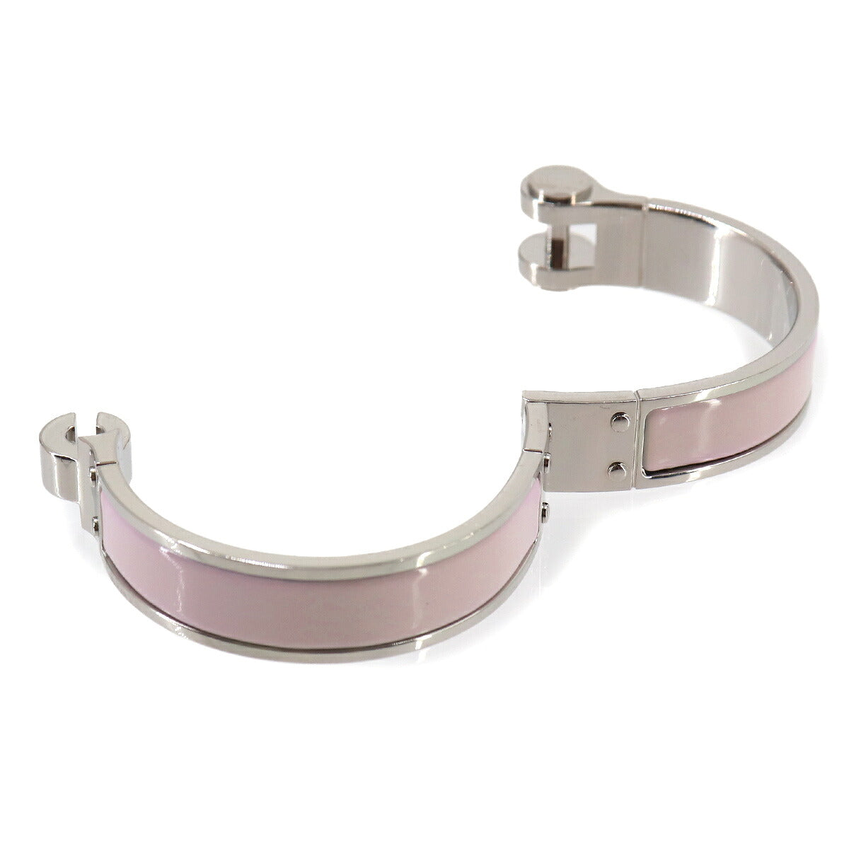 Charniere PM Bracelet Bangle Pink Silver