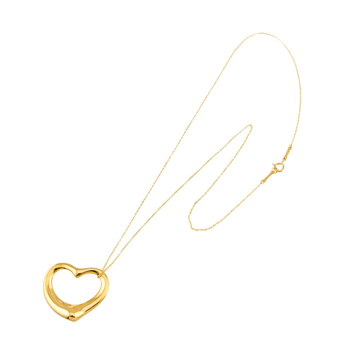Open Heart Necklace 18K Yellow Gold 750