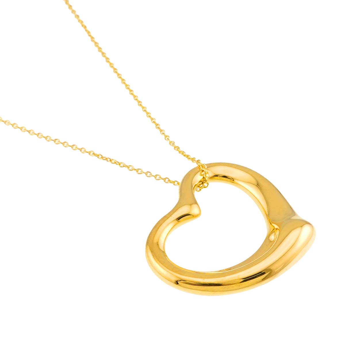 Open Heart Necklace 18K Yellow Gold 750