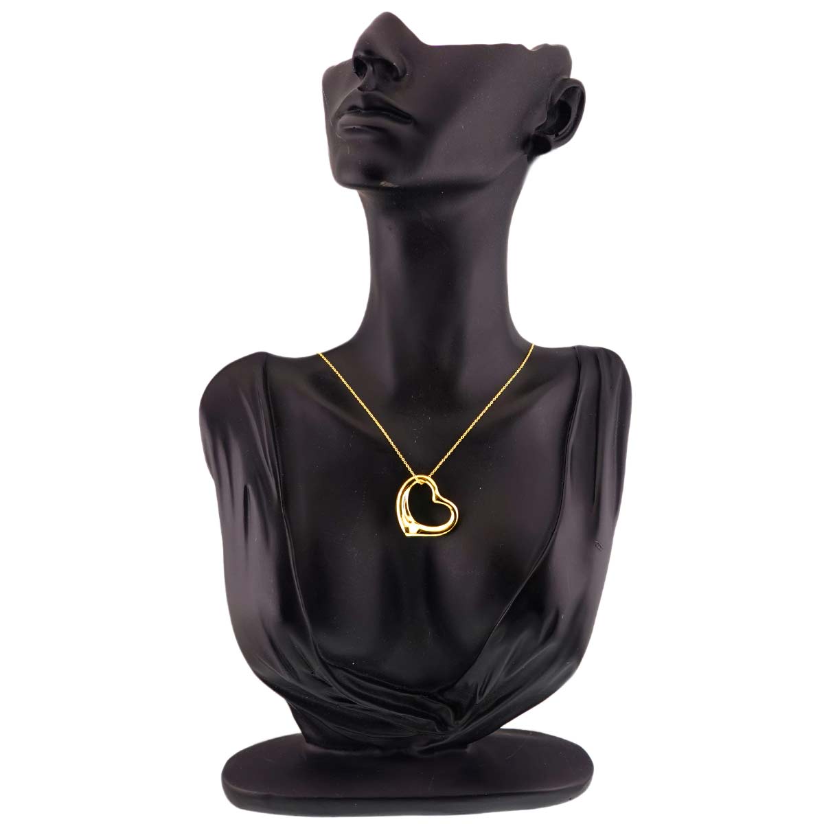 Open Heart Necklace 18K Yellow Gold 750