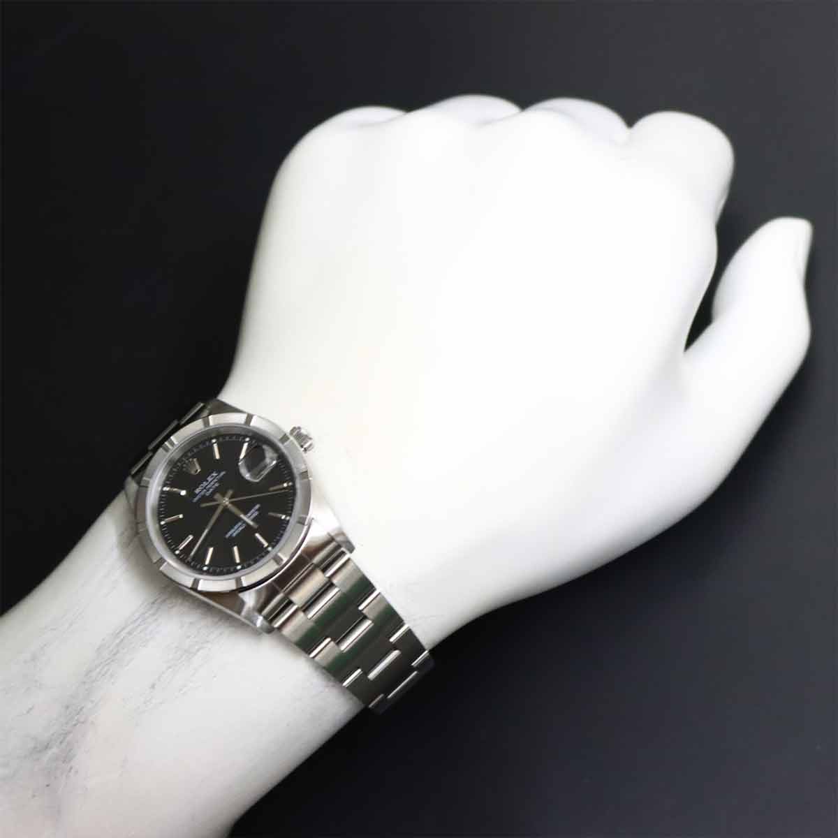 Oyster Perpetual Date 15210 Serial Z Automatic Black Dial