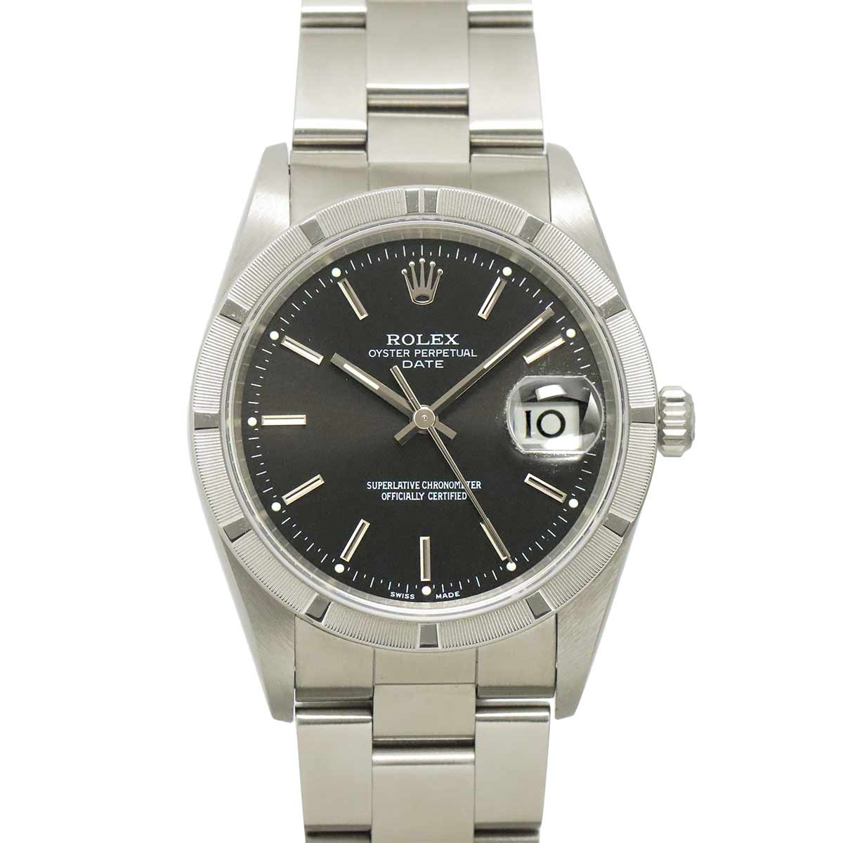 Oyster Perpetual Date 15210 Serial Z Automatic Black Dial