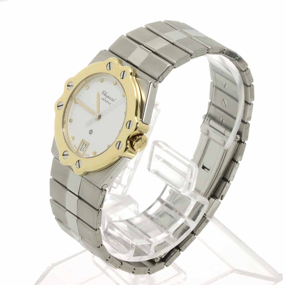 St. Moritz 26/8025-15 Quartz Date YG Boys White Dial Watch