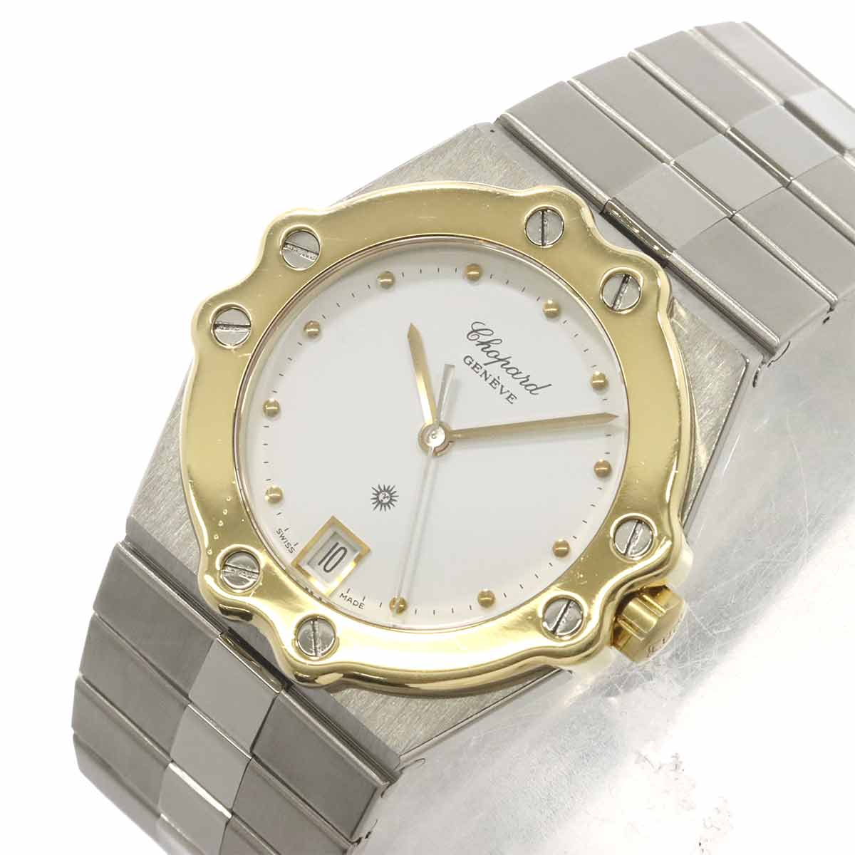 St. Moritz 26/8025-15 Quartz Date YG Boys White Dial Watch