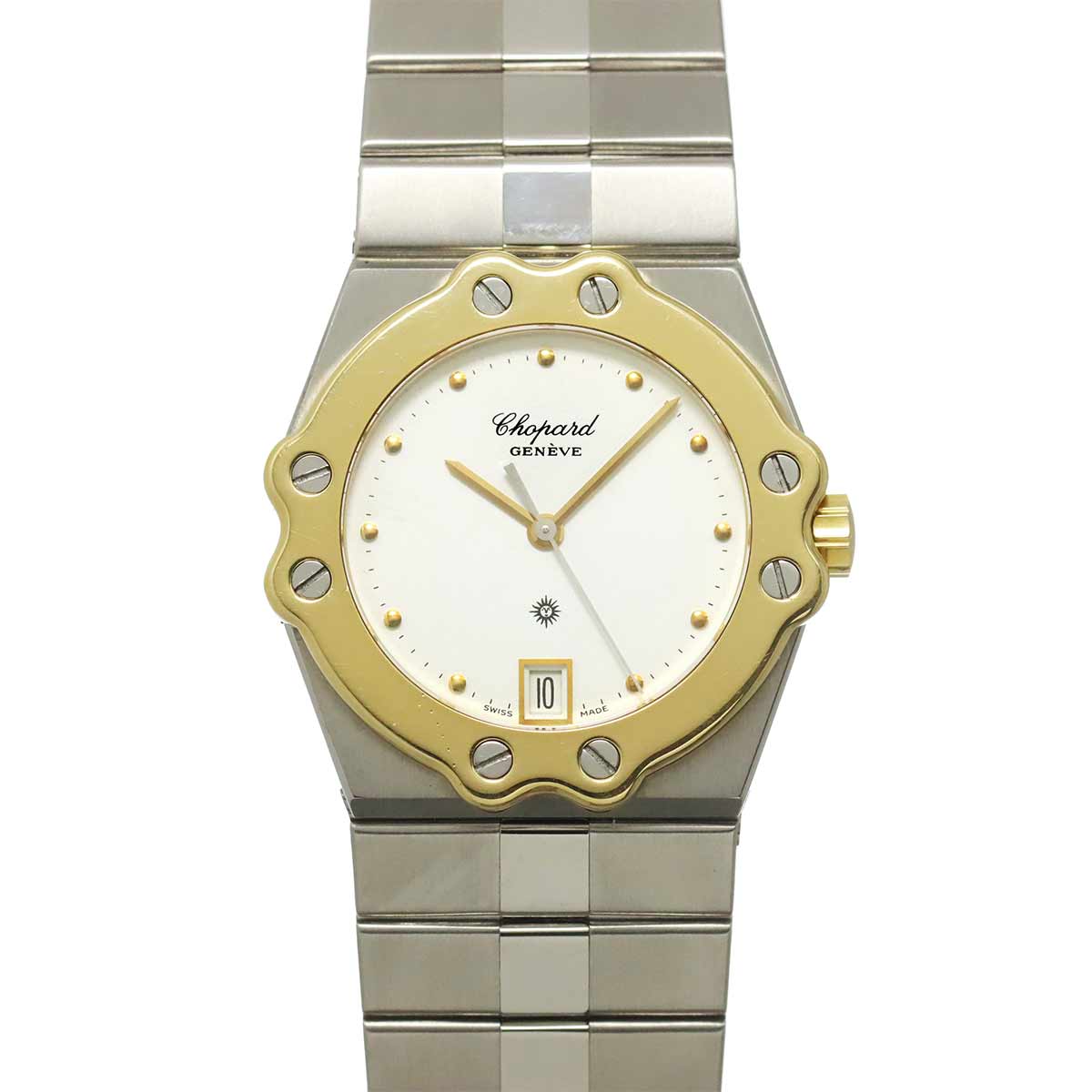 St. Moritz 26/8025-15 Quartz Date YG Boys White Dial Watch