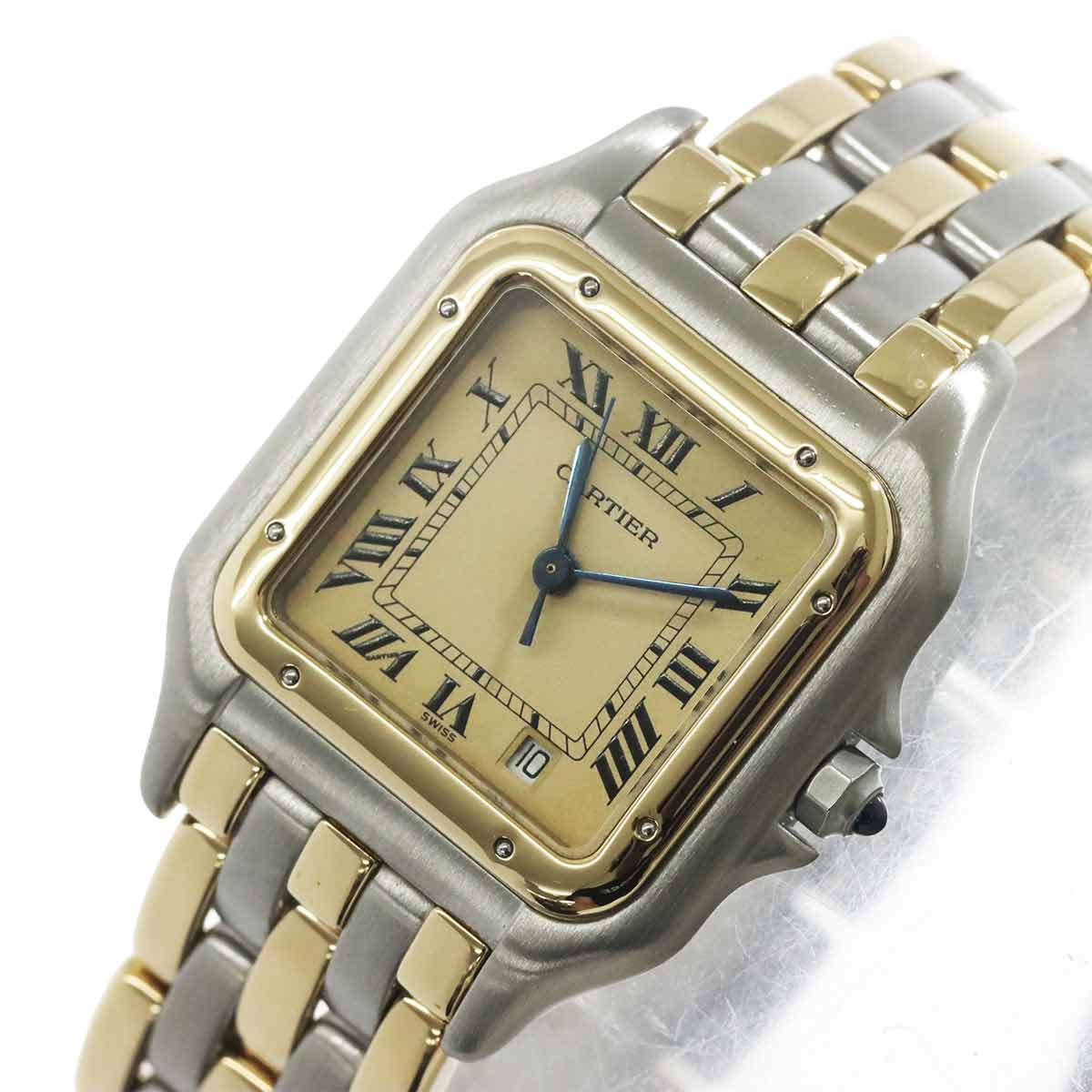 Panthere MM 3Row 83083244 YG Quartz Date Cream Dial Boys