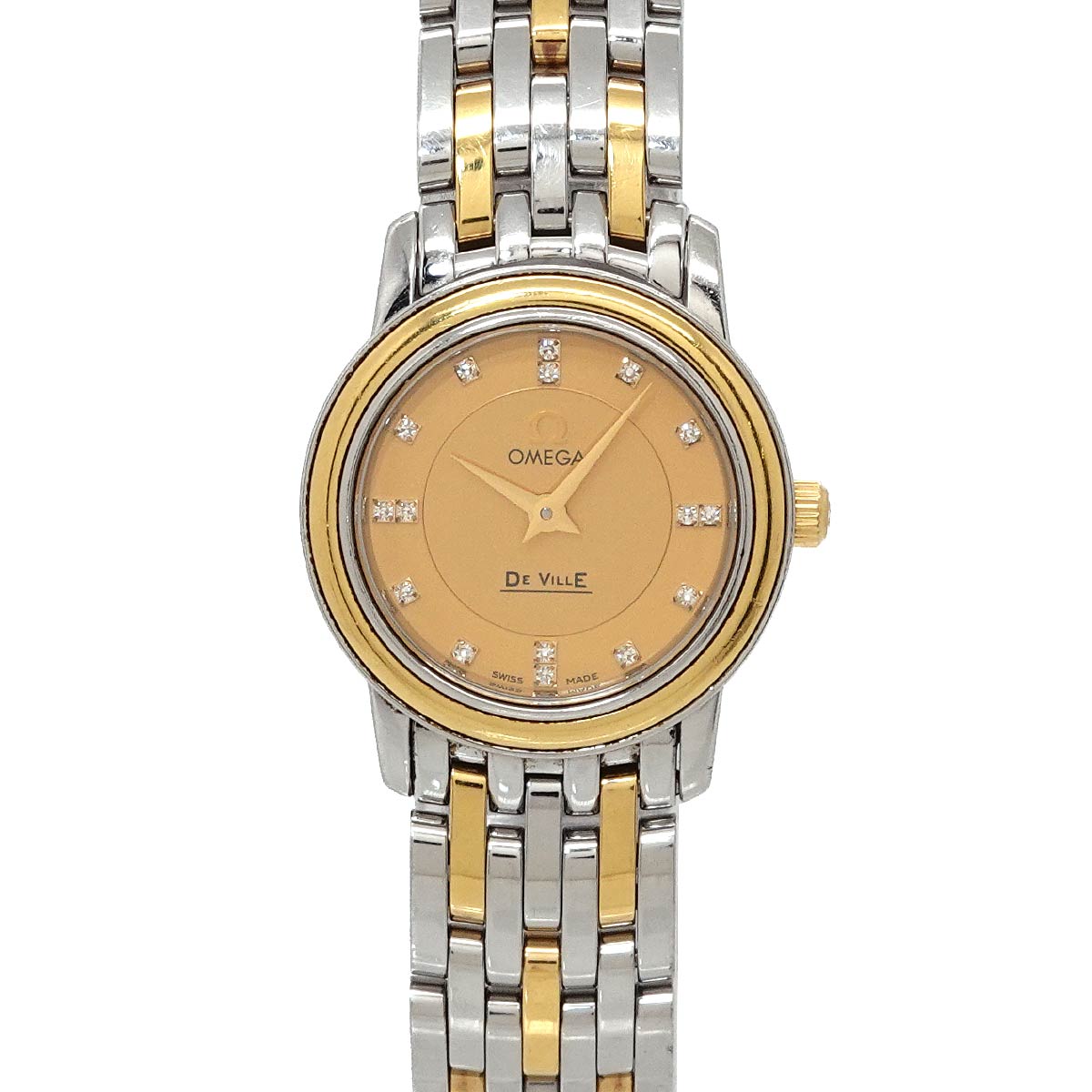 DeVille 4370 16 Yellow Gold 16P Diamond Quarts Ladies