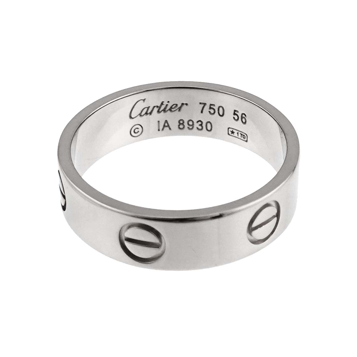 Love Classic Ring 18K White Gold 750 size56 7.25-7.5(US)