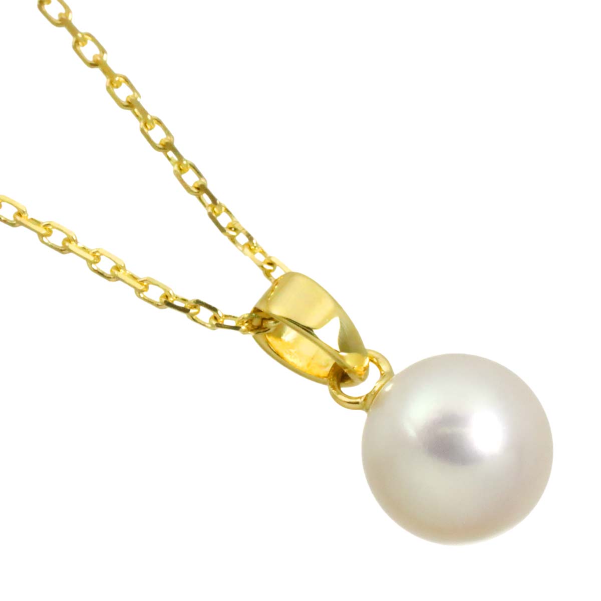 Akoya Pearl 8.7mm Necklace 14K Yellow Gold 585