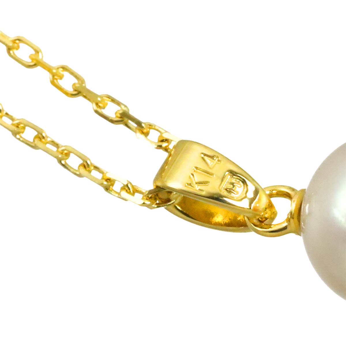 Akoya Pearl 8.7mm Necklace 14K Yellow Gold 585