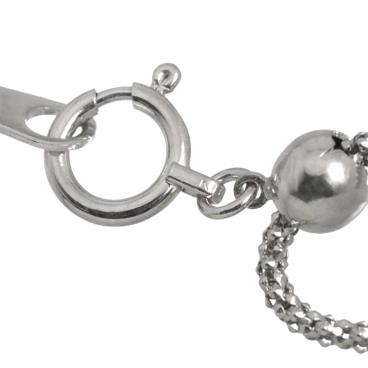 Akoya Pearl 7.4mm Daimond Necklace 18K YG PG WG 750