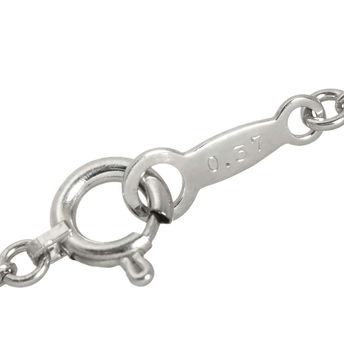 Diamond 0.37ct Necklace 18K White Gold 750