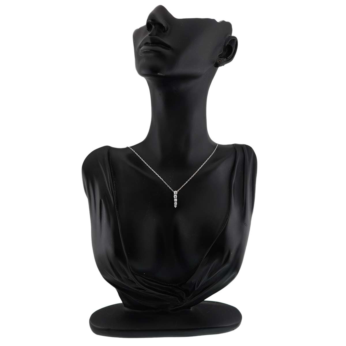 Diamond 0.37ct Necklace 18K White Gold 750