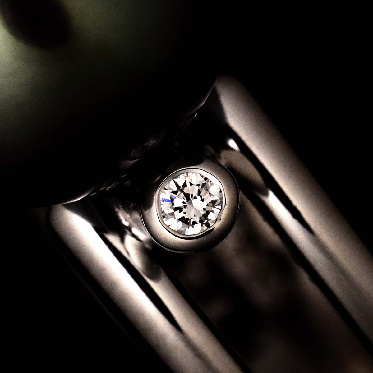 Black Pearl 10.6mm Diamond 0.04ct Ring Platinum size4.5-4.75(US)