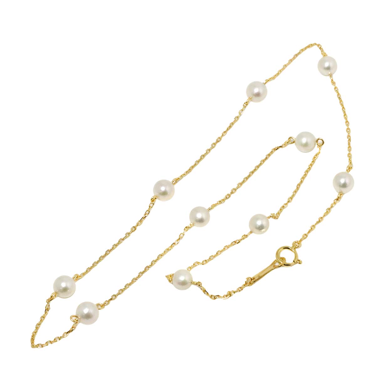 Akoya Pearl 5.9-5.6mm Necklace 18K YG 750