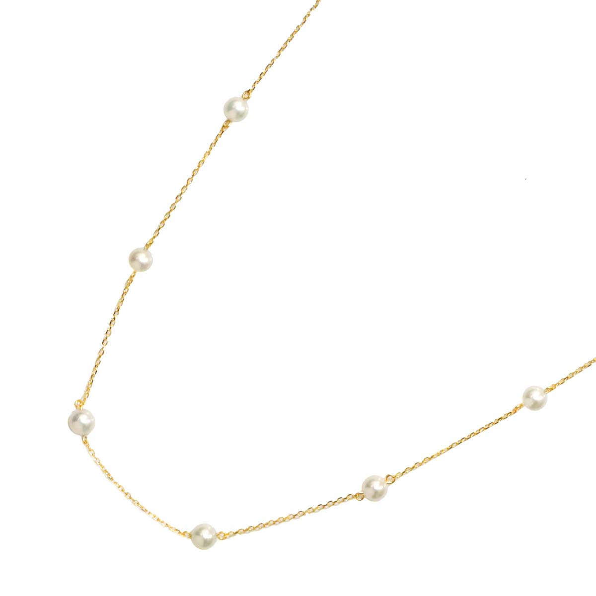 Akoya Pearl 5.9-5.6mm Necklace 18K YG 750