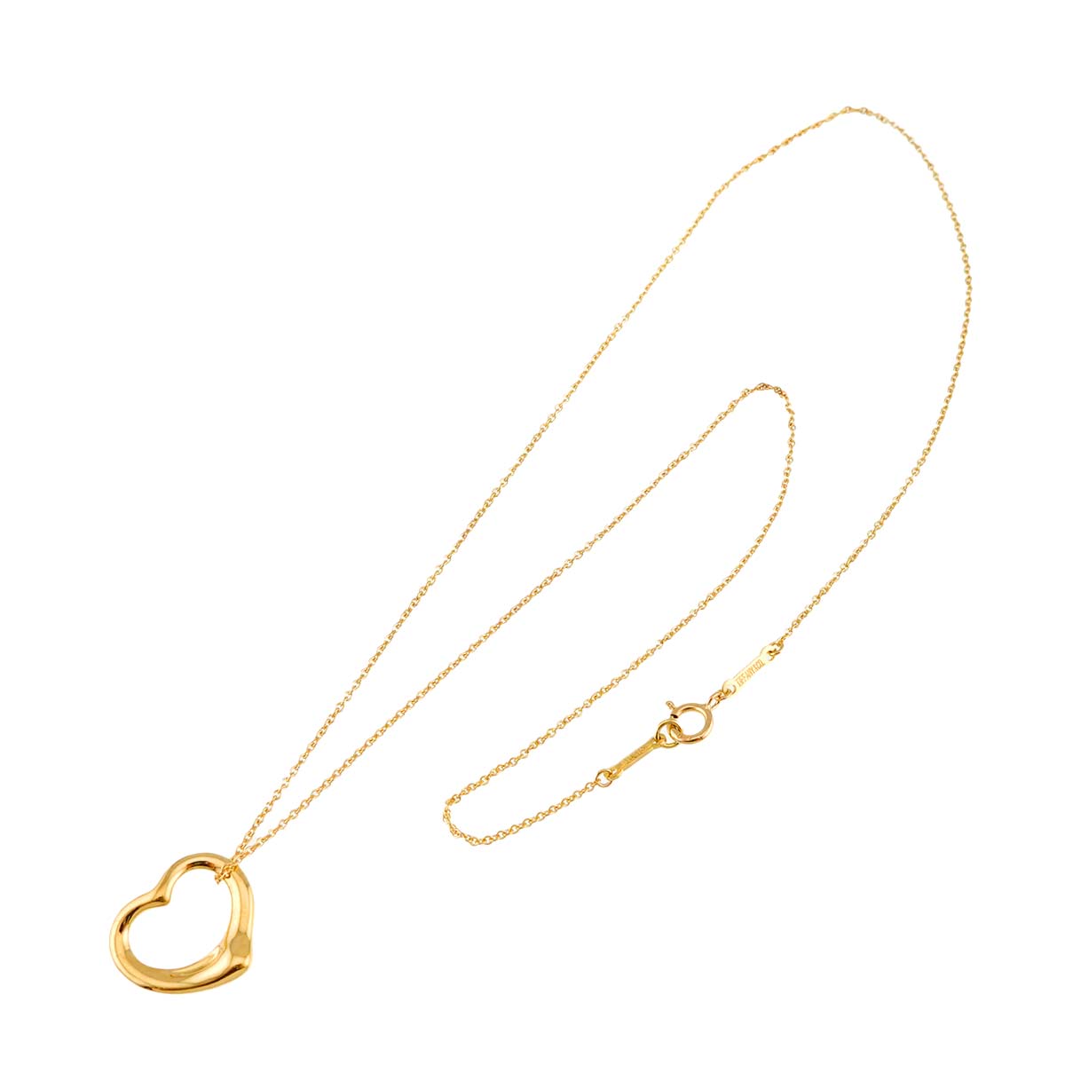 Open Heart Necklace 18K Yellow Gold 750