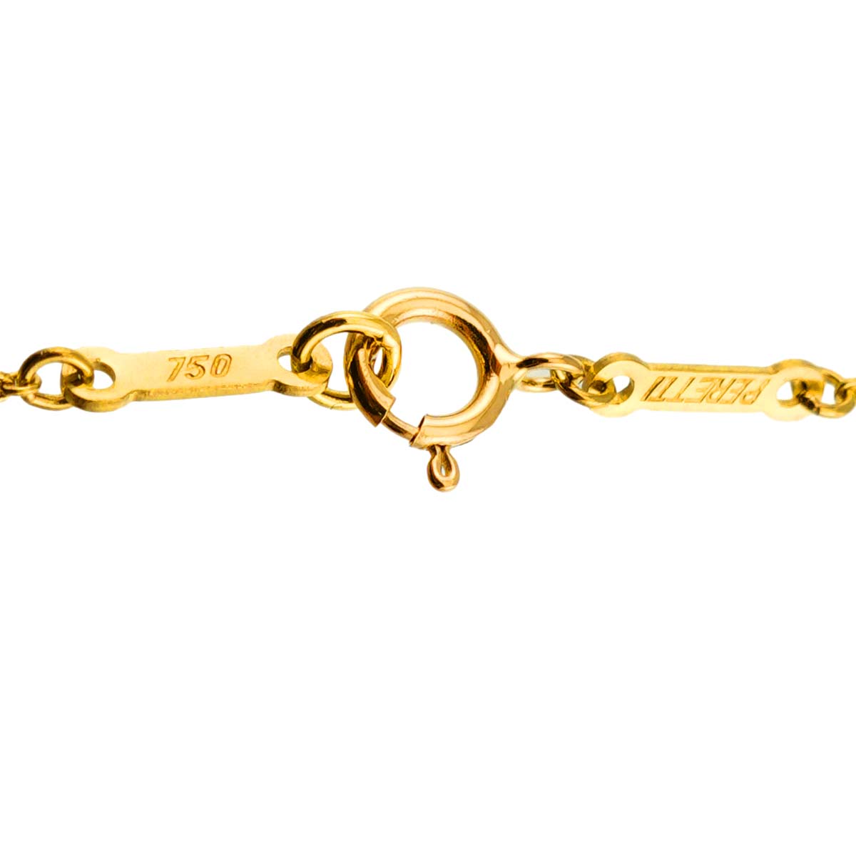 Open Heart Necklace 18K Yellow Gold 750