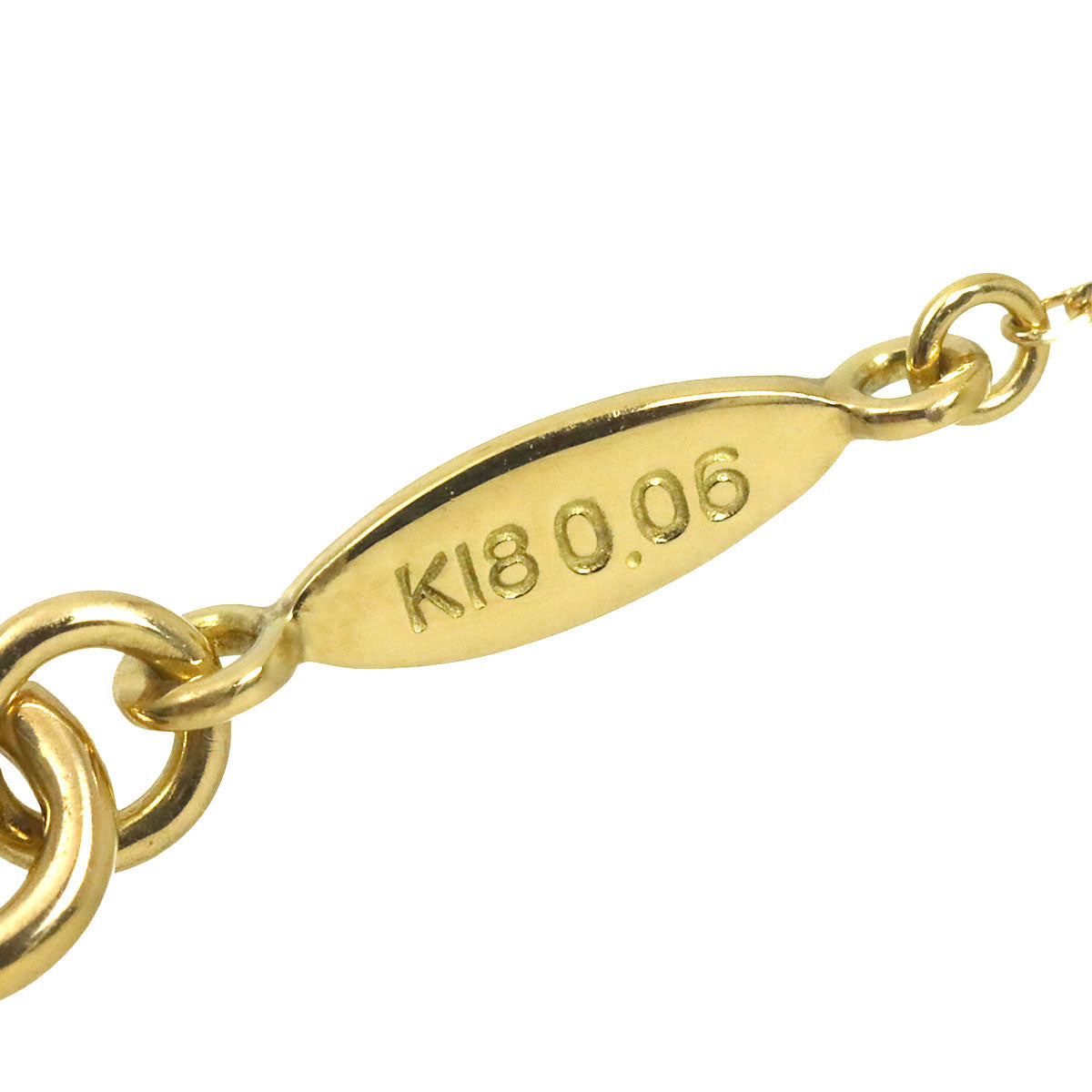 Diamond 0.06ct Necklace 18K Yellow Gold 750