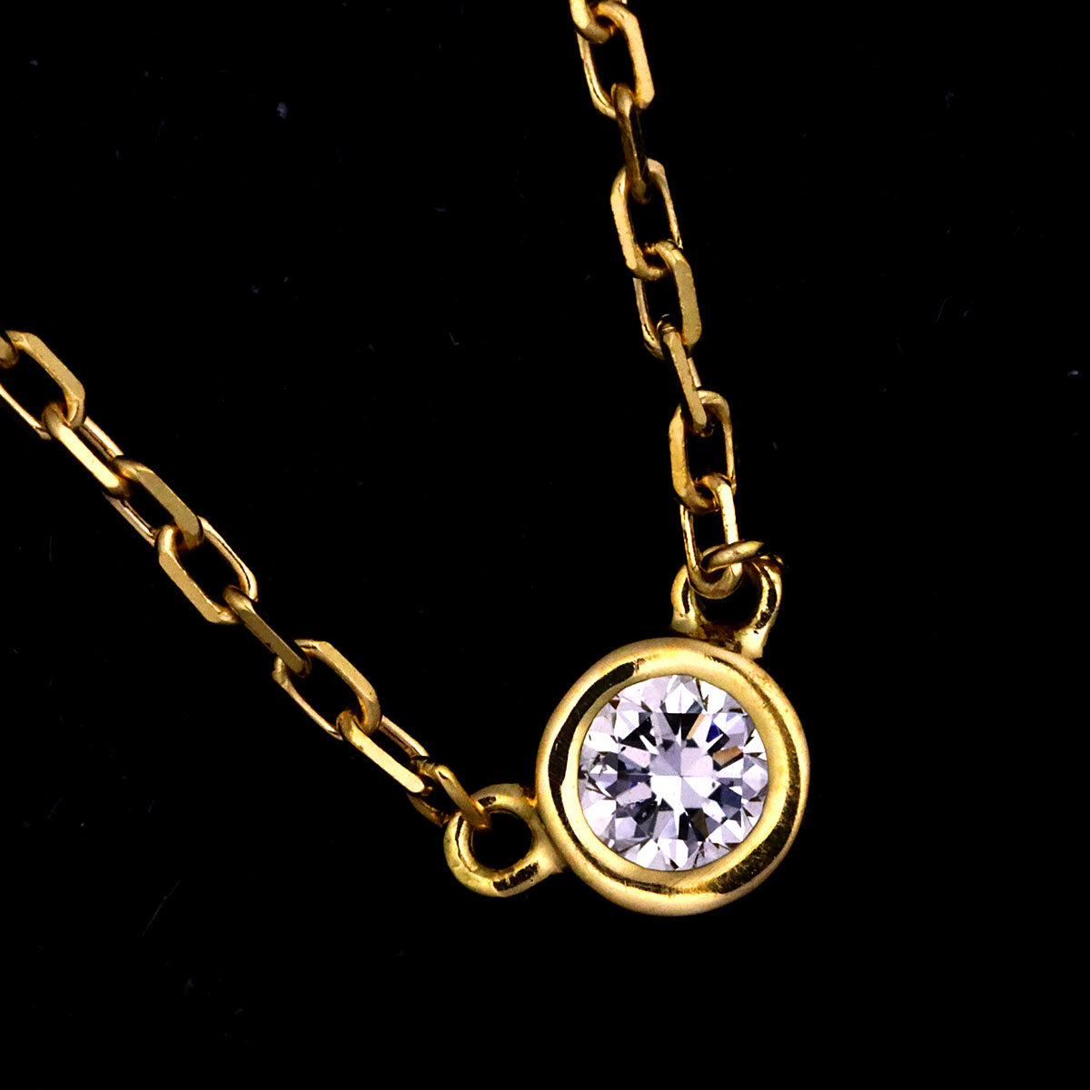 Diamond 0.06ct Necklace 18K Yellow Gold 750