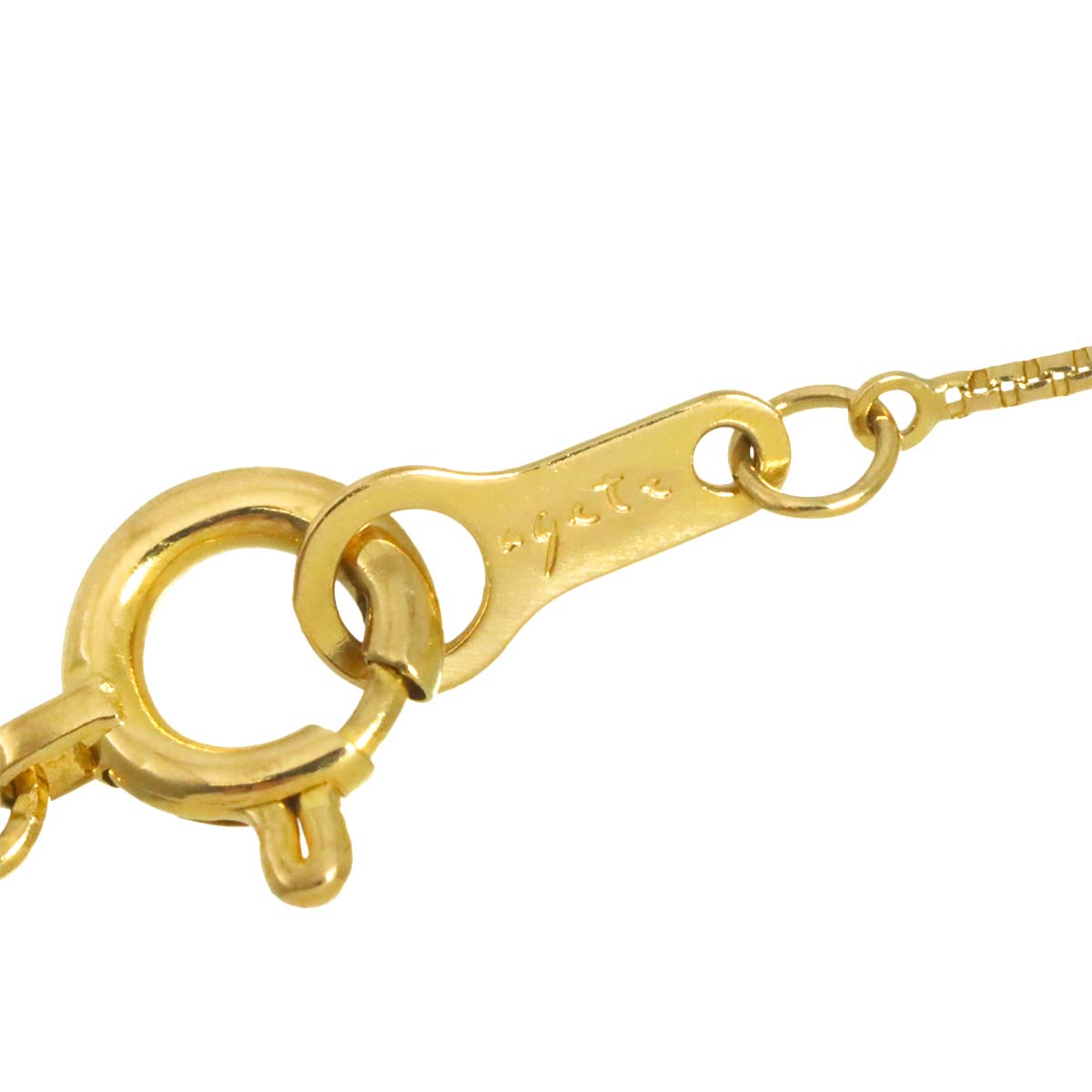 Diamond 0.05ct Necklace 18K YG Yellow Gold 750