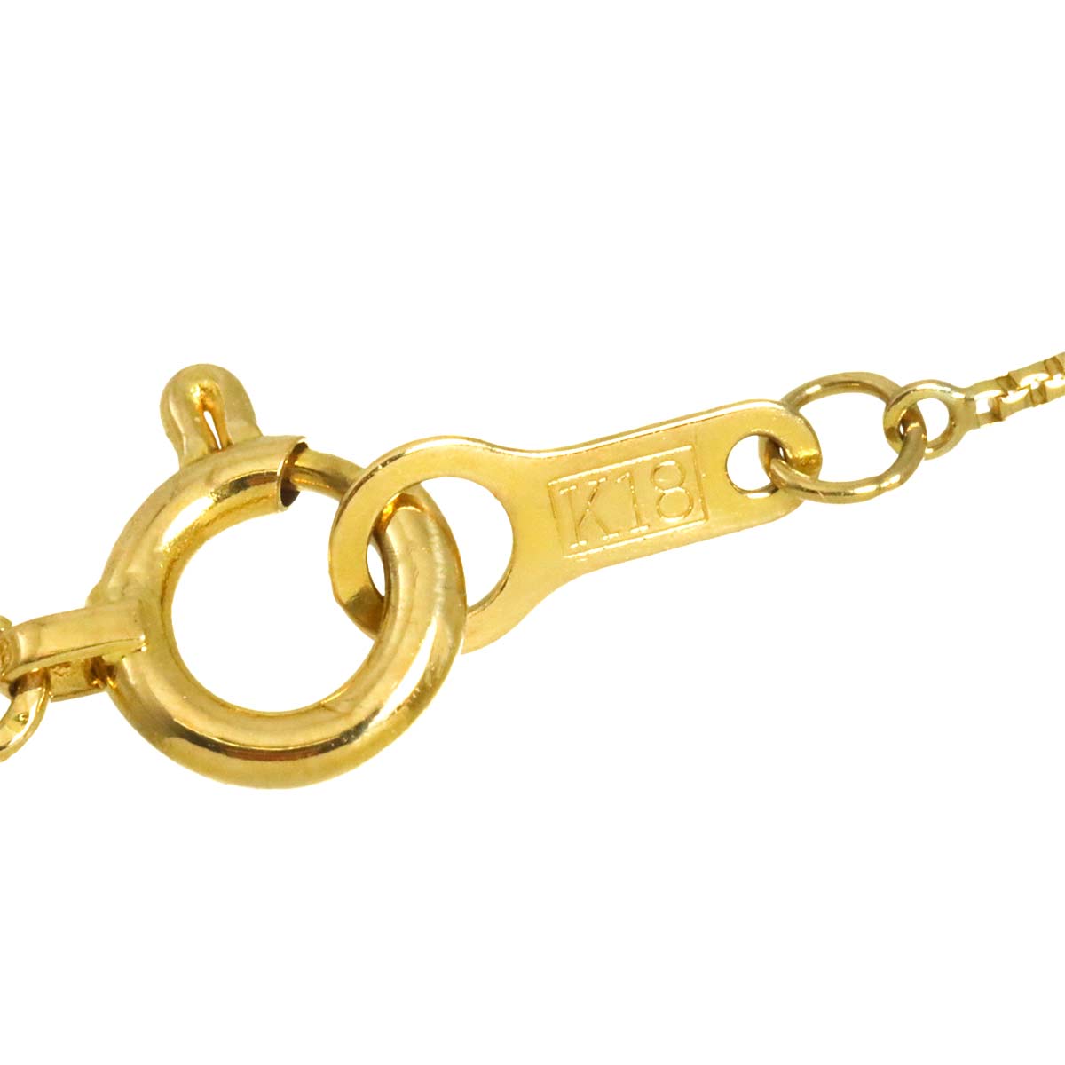 Diamond 0.05ct Necklace 18K YG Yellow Gold 750