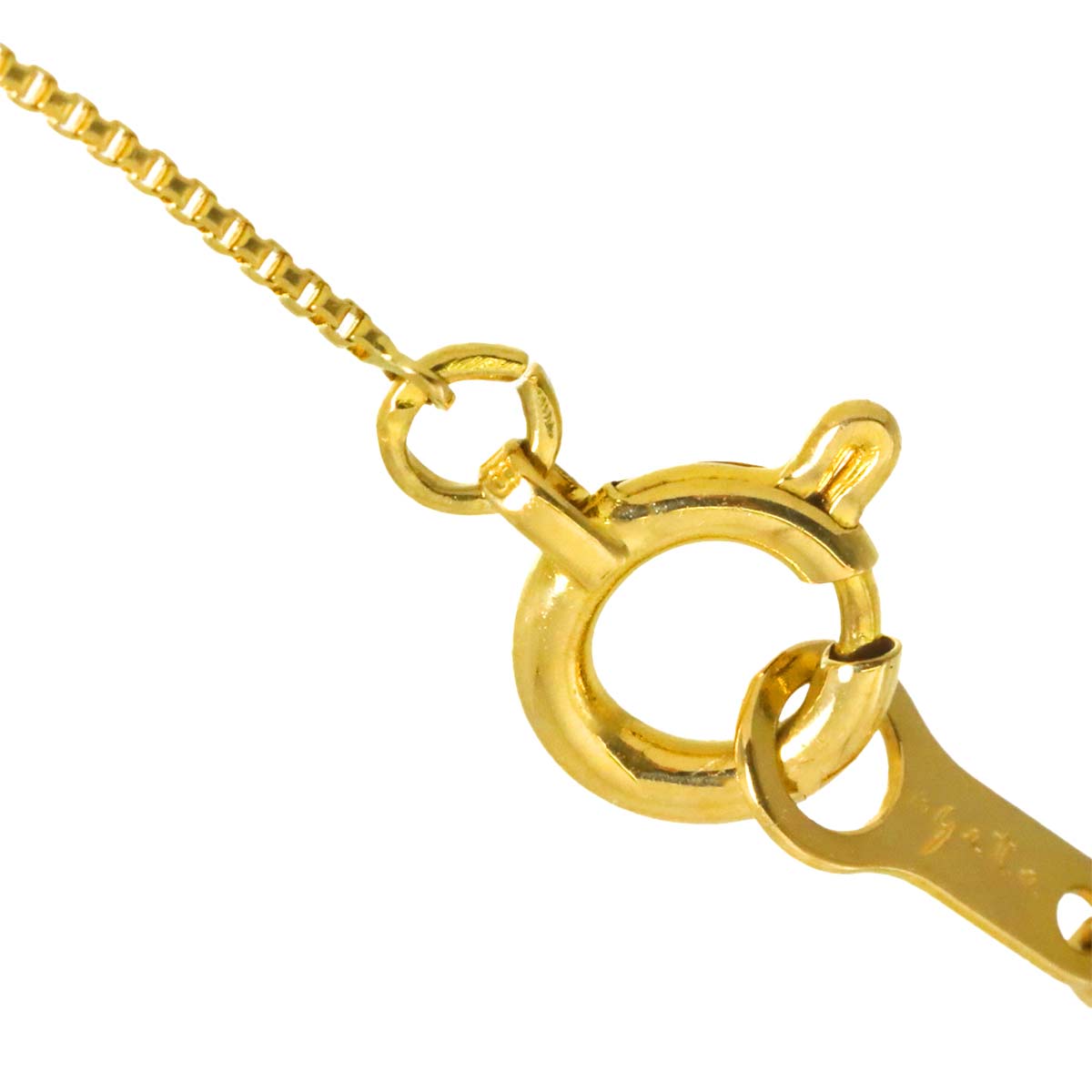 Diamond 0.05ct Necklace 18K YG Yellow Gold 750