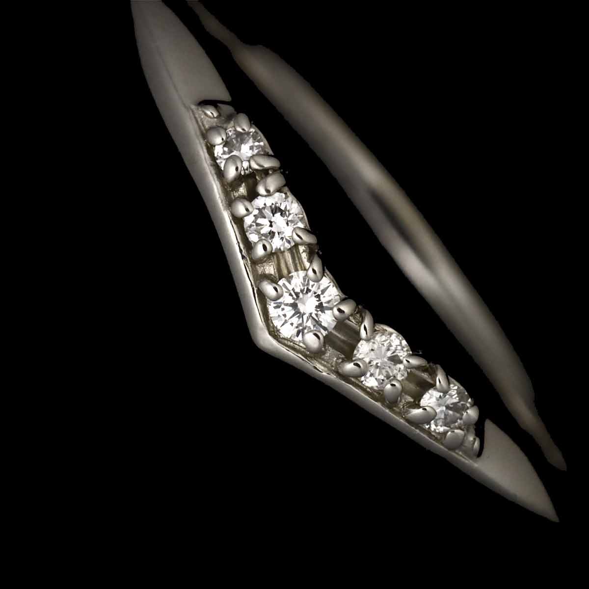 Diamond 0.06ct Ring Pt Platinum Size5.5-5.75(US)