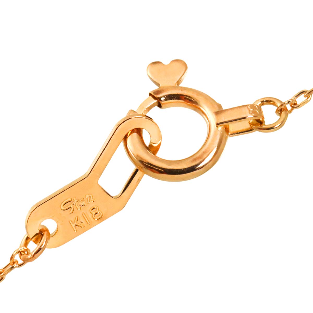 MOP Diamond 0.05ct Necklace 18K PG 750