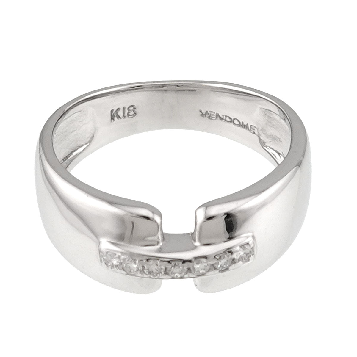 Diamond Ring 18K WG 750 Size4.75-5(US)