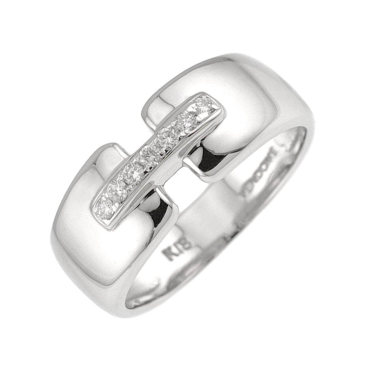 Diamond Ring 18K WG 750 Size4.75-5(US)