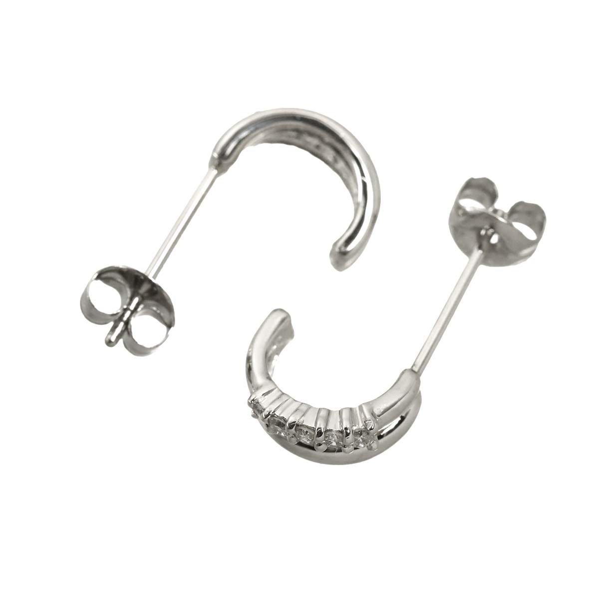 Diamond Earrings Pierced Pt Platinum