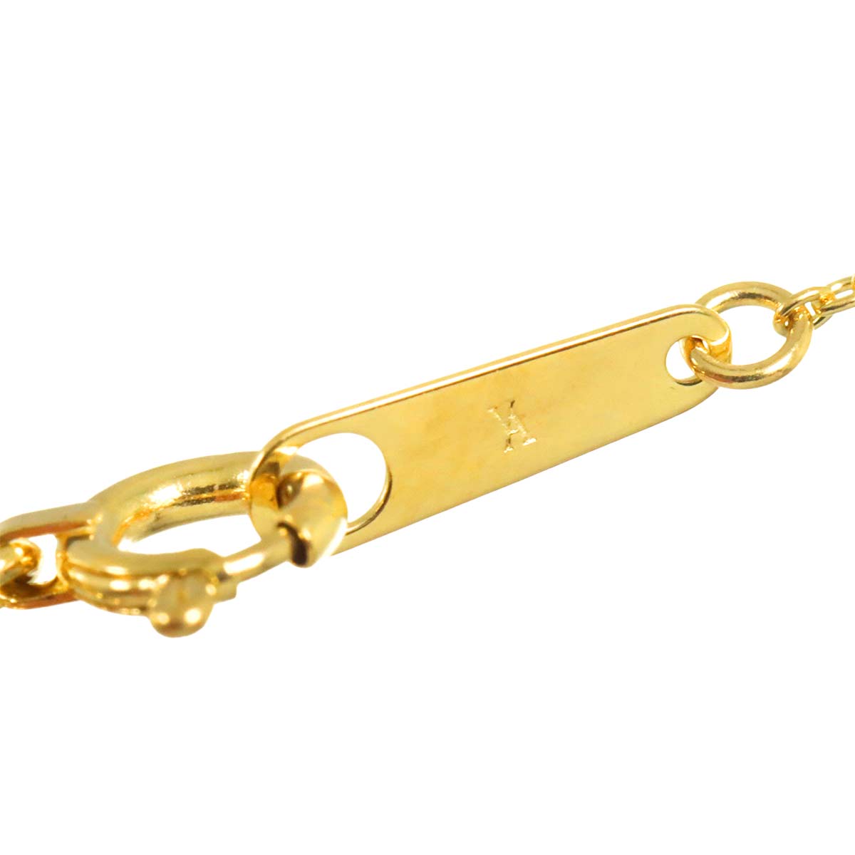 Blue Topaz MOP Diamond Necklace 18K Yellow Gold 750