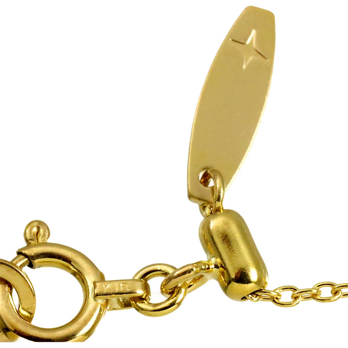 Diamond 0.07ct Necklace 18K Yellow Gold 750 Pt