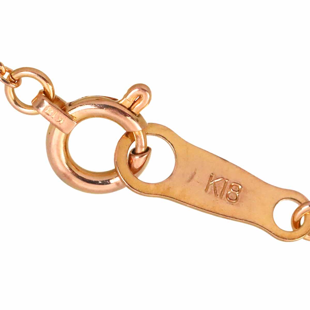 Diamond Necklace 18K Pink Yellow Gold 750 90331519