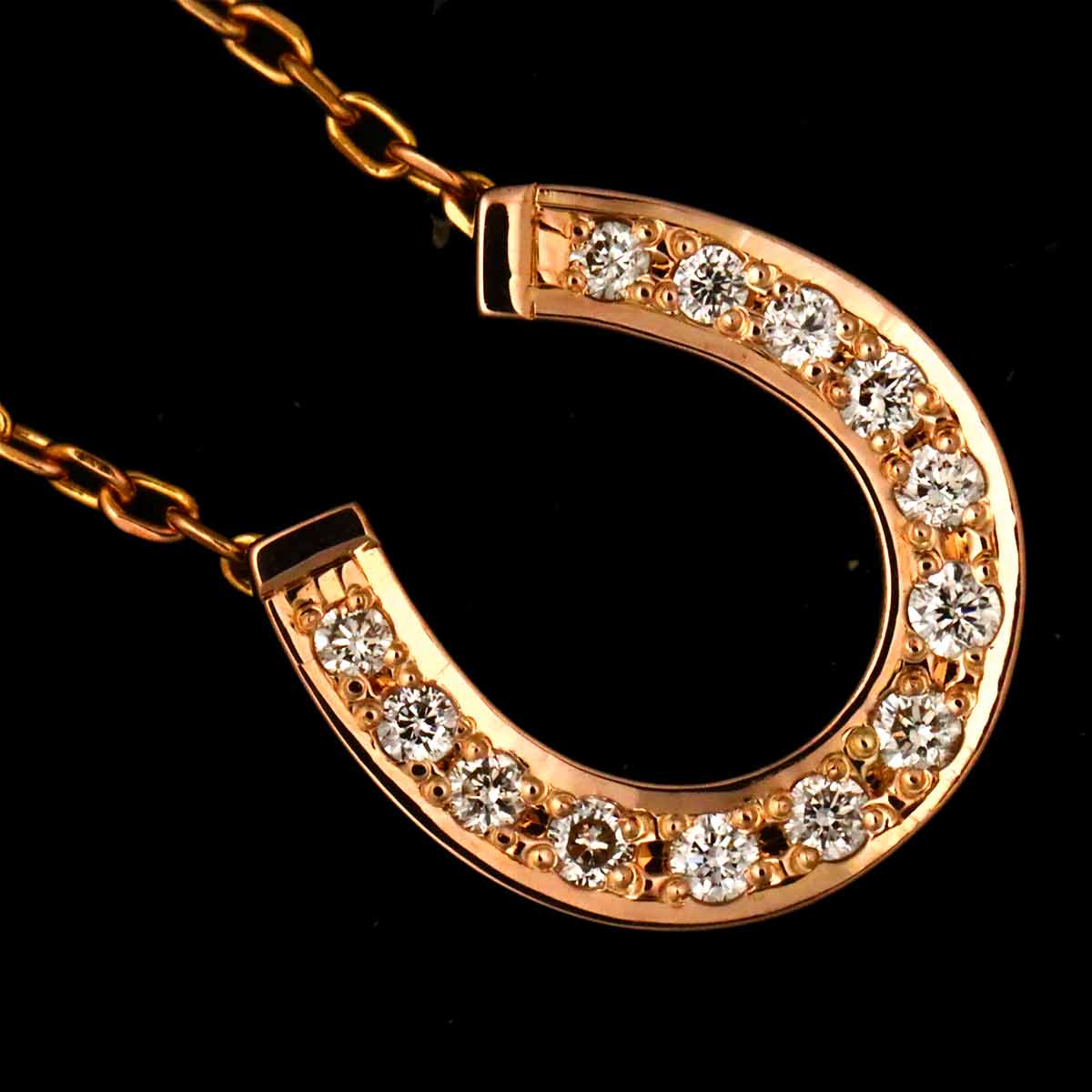 Diamond Necklace 18K Pink Yellow Gold 750 90331519