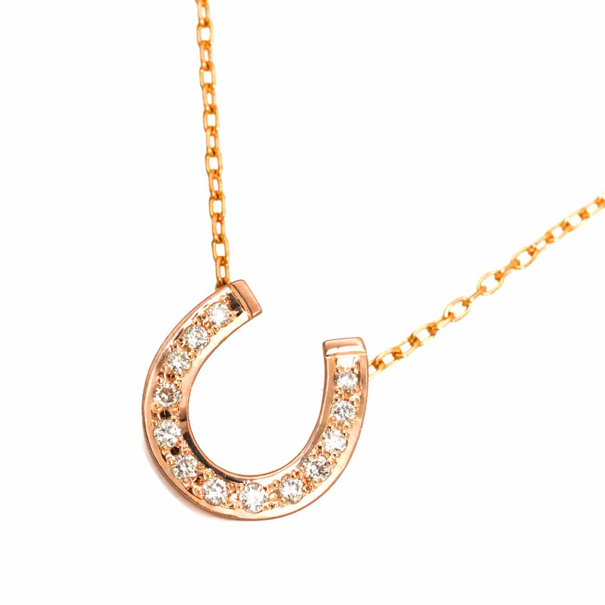 Diamond Necklace 18K Pink Yellow Gold 750 90331519